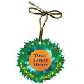 Orange Gift Shop Wreath Ornament w/ Mirrored Back (4 Sq. In.)